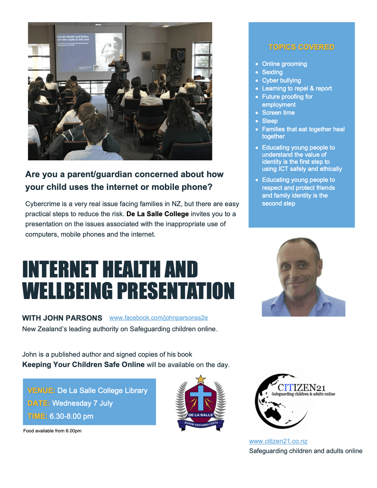 Read more about the article Cyber Safety/Internet Health and Wellbeing