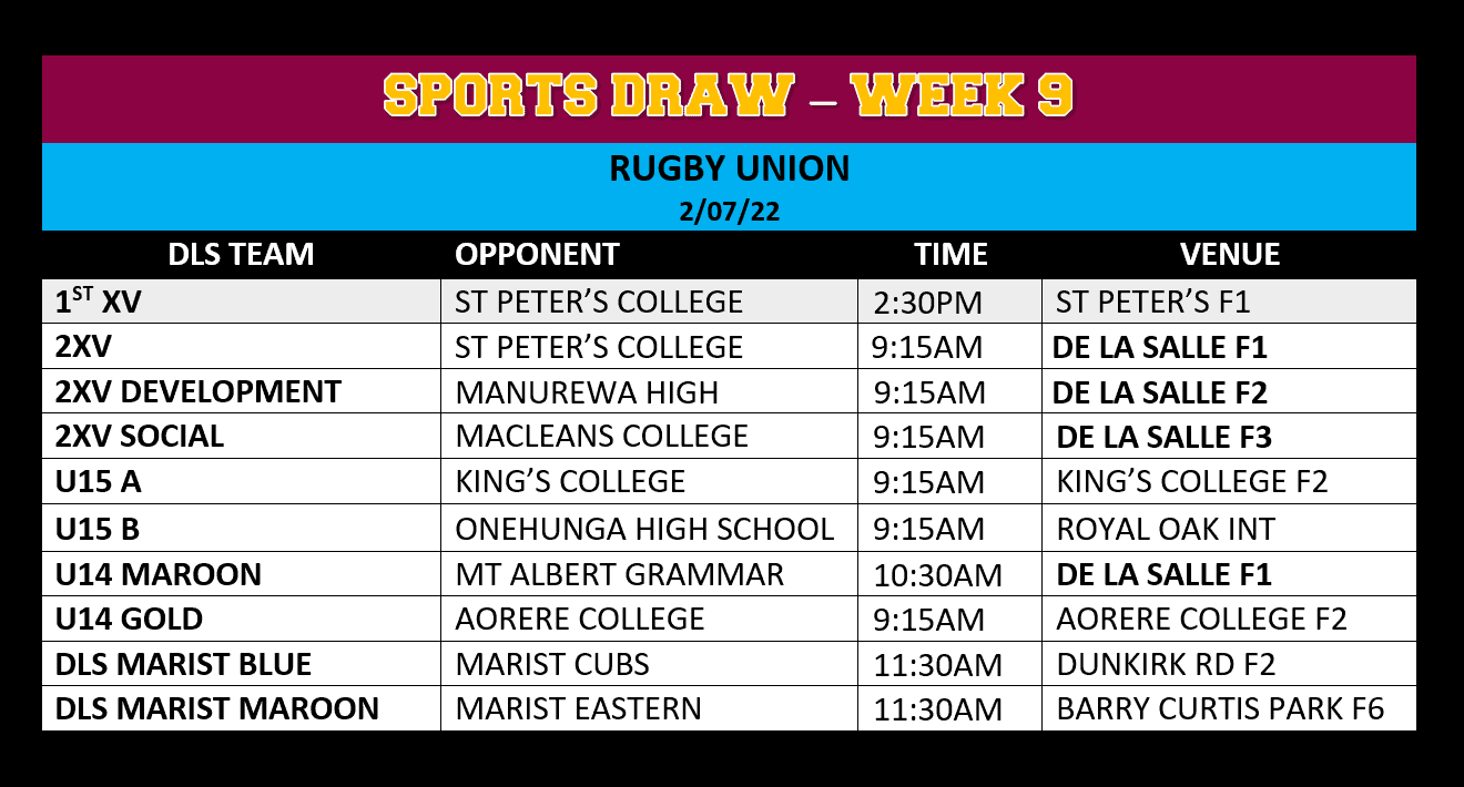 Read more about the article Week 9 Rugby Draw