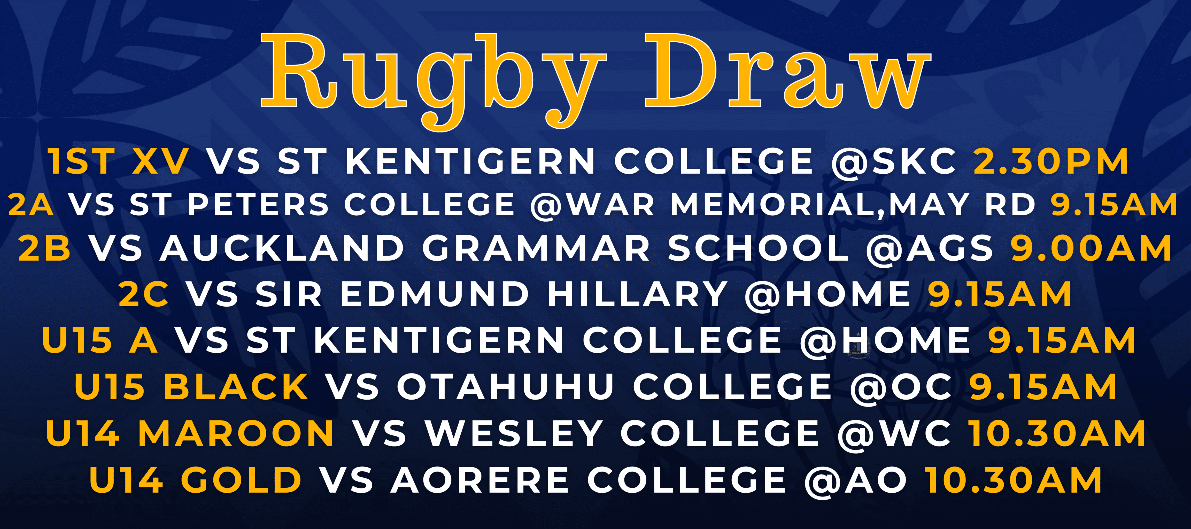 Read more about the article 12 August Rugby Draw