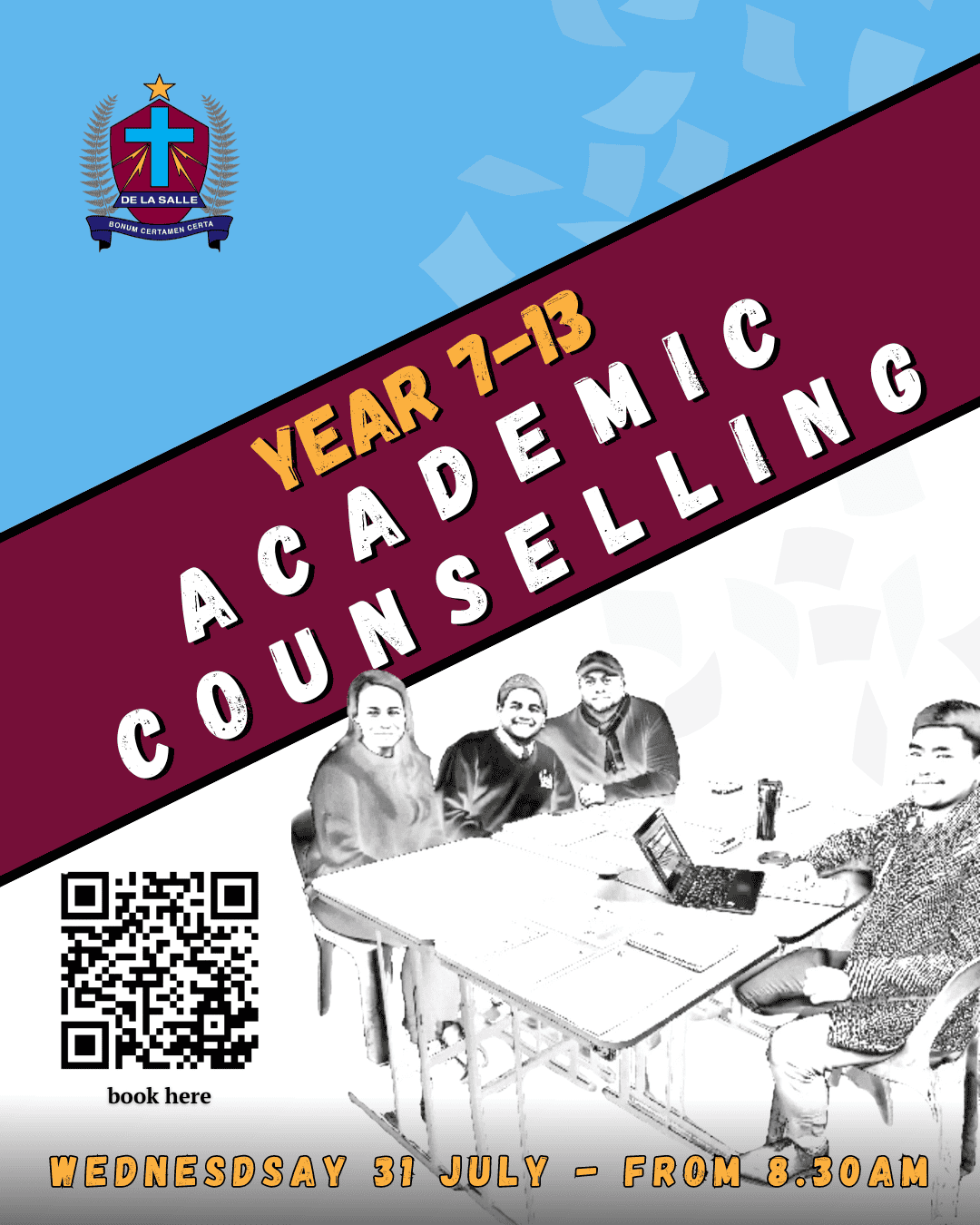 Read more about the article Academic Counselling Wednesday 31 July