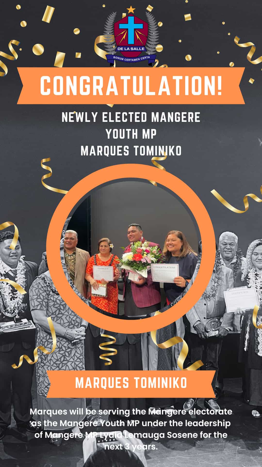 Read more about the article New Mangere Youth MP – Marques Tominiko